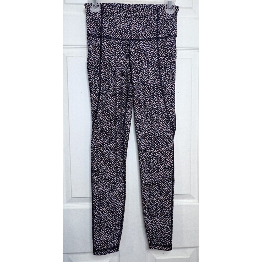 Gap Fit Blackout Technology Women’s Size XS Blue Pink Speckled Leggings NWOT